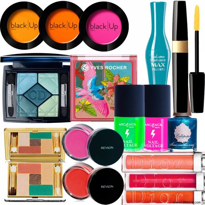 Vibrant Bird of Paradise-Inspired Summer Makeup from Fashion Week Runways