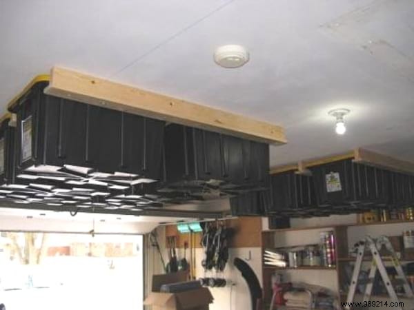 DIY Garage Ceiling Storage: Build Sliding Bins to Maximize Space