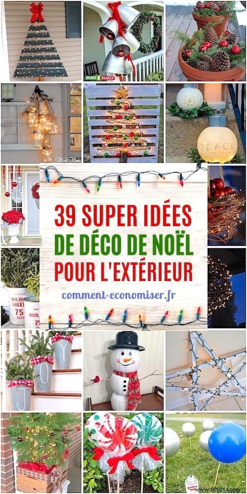 39 Budget-Friendly and Easy DIY Outdoor Christmas Decoration Ideas