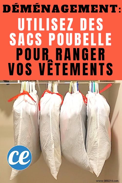 Genius Moving Hack: Pack Clothes on Hangers Using Trash Bags Effortlessly