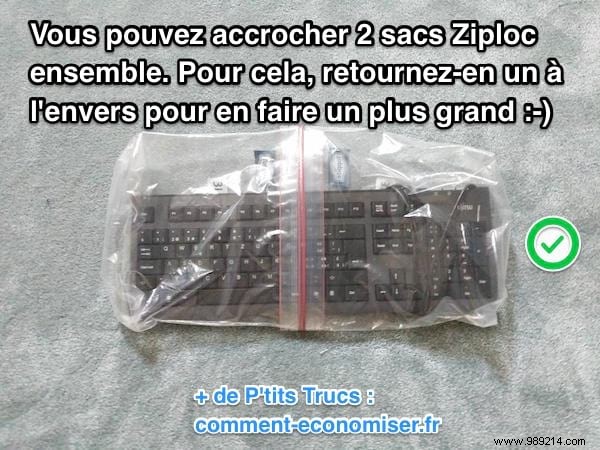 Genius Kitchen Hack: Combine Two Freezer Bags into One Larger Bag