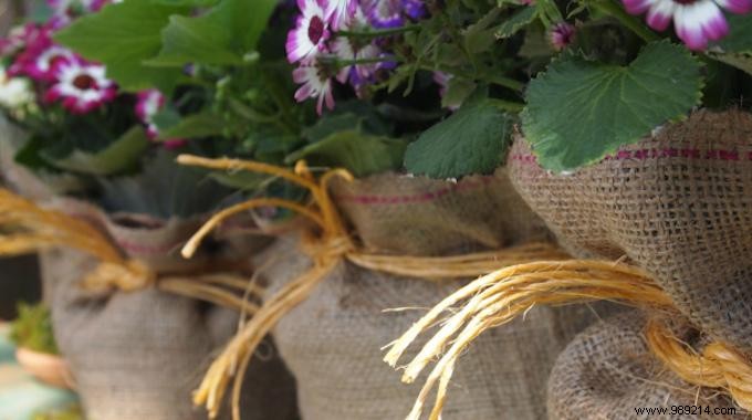 DIY Hack: Craft Stylish Flower Pots from Burlap Bags for Under €15