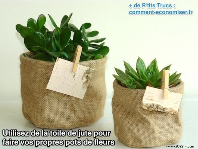 DIY Hack: Craft Stylish Flower Pots from Burlap Bags for Under €15