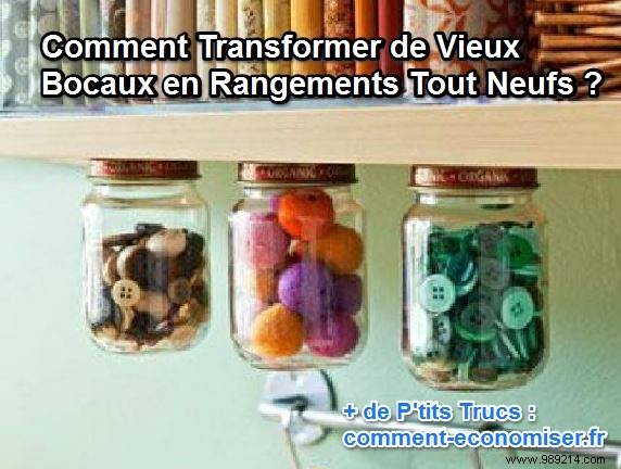 Easy DIY: Transform Old Jam Jars into Clever Under-Shelf Kitchen Storage