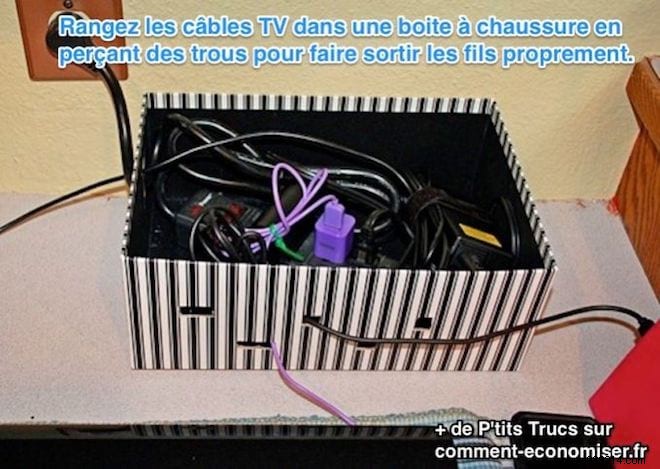 Smart Shoebox Hack: Hide TV Cables and Power Strips Neatly
