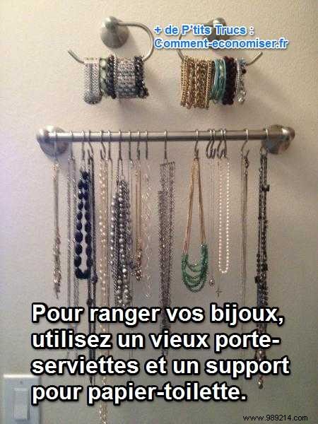 Genius DIY Jewelry Organizer: Tangle-Free Storage with Towel Racks