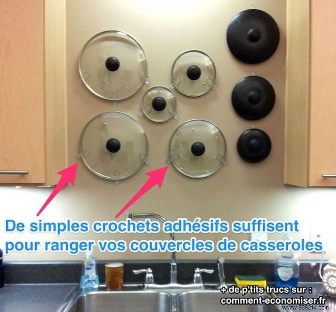 Simple Wall Hook Hack: The Easiest Way to Organize Pot and Pan Lids