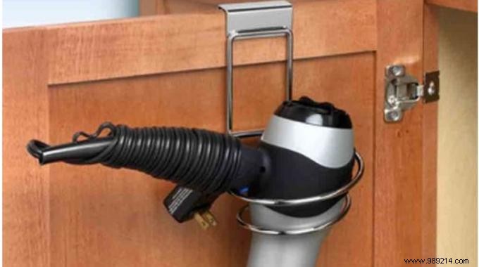 Smart Bathroom Hack: Store Hair Dryer and Tools with a Shower Caddy