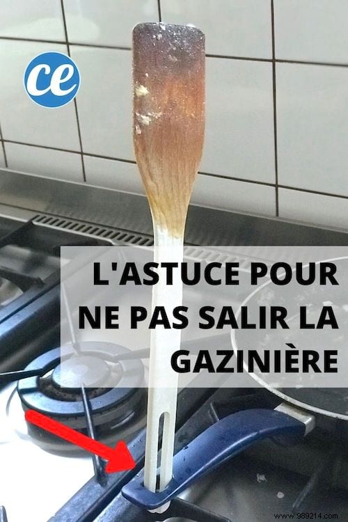 Genius Kitchen Hack: Hang Your Sauce-Covered Spatula on the Pan Handle to Stay Mess-Free
