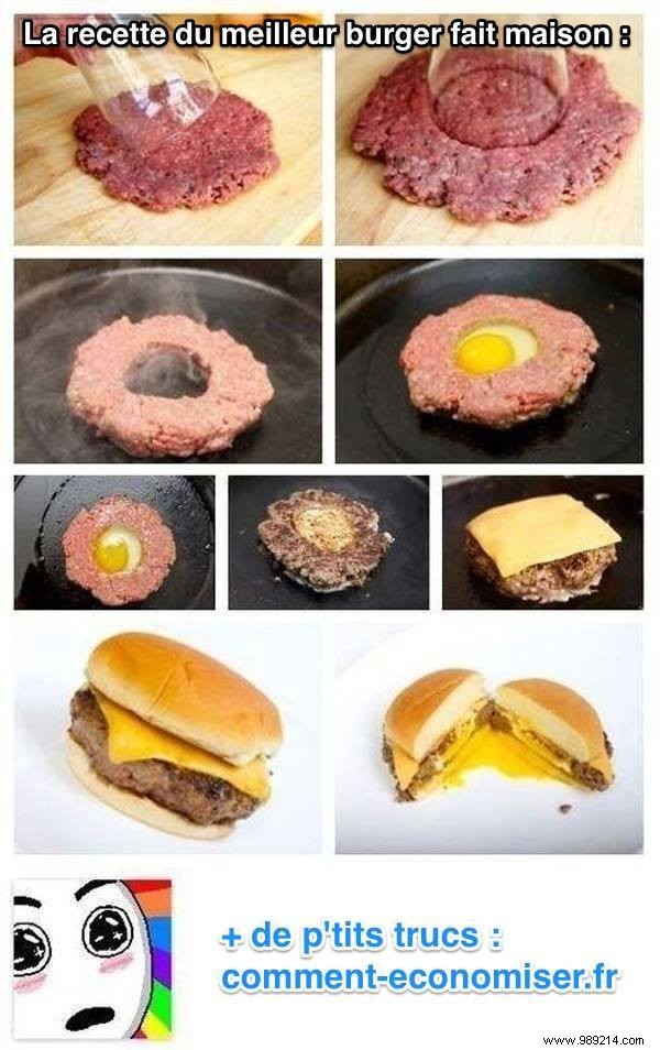 Master the Perfect Homemade Burger: Genius Egg Yolk Trick for a Runny Center