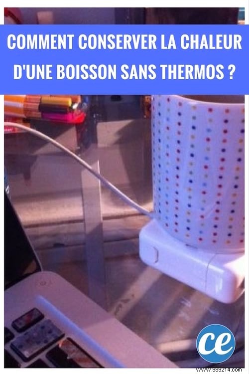 Keep Coffee or Tea Hot Without a Thermos: Simple Laptop Charger Trick