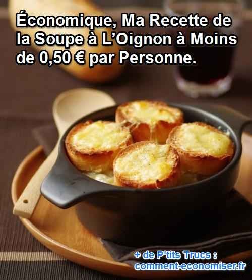 Budget-Friendly French Onion Soup Recipe: Just €0.41 Per Person