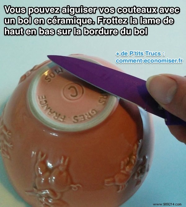 Sharpen Knives at Home with a Ceramic Bowl: Proven, Tool-Free Technique