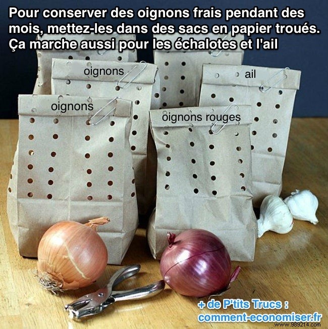 How to Store Onions for Up to 3 Months: Simple Kraft Paper Bag Method