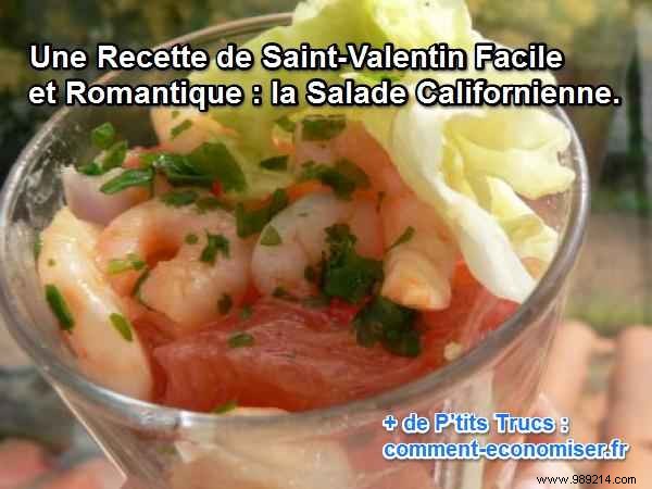 Easy California Salad: Romantic Valentine s Day Recipe for Two