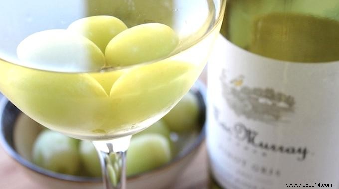 Keep White Wine Perfectly Chilled Longer: The Frozen Grapes Trick