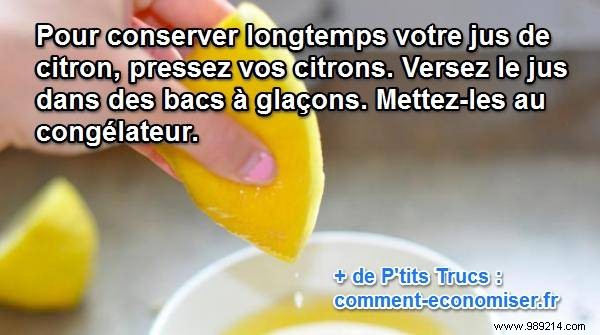 Freeze Lemon Juice in Ice Cube Trays: Keep It Fresh for Months