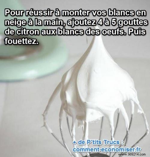 How to Whip Egg Whites by Hand Effortlessly: The Proven Lemon Juice Trick