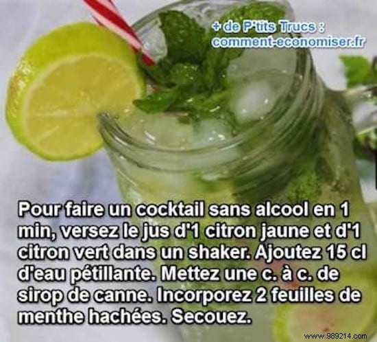 Quick & Budget-Friendly Non-Alcoholic Lemon-Lime Sparkler: Ready in 1 Minute