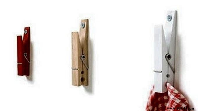 Simple Clothespin Hack: Hang Tea Towels Neatly and Style Your Kitchen