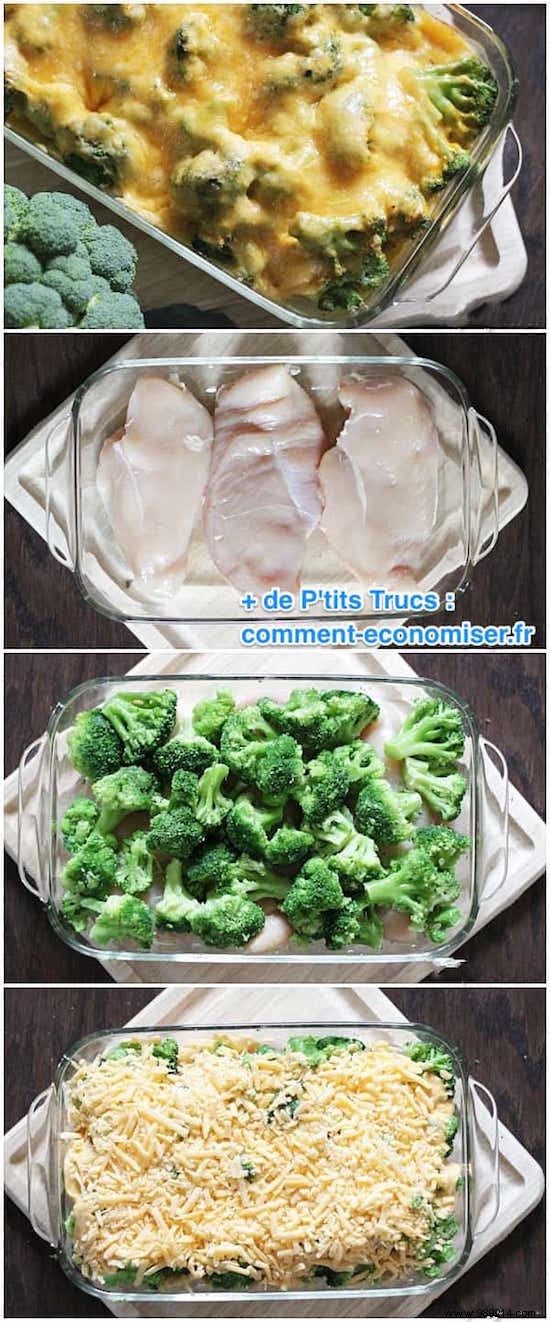 Quick Chicken and Broccoli Gratin: Easy 4-Ingredient Family Dinner
