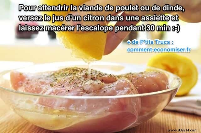 How to Tenderize Dry Chicken or Turkey Cutlets with Lemon Juice