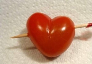How to Make Heart-Shaped Cherry Tomatoes in 15 Seconds for Your Valentine