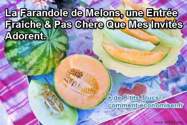 La Farandole de Melons: A Vibrant, Budget-Friendly Melon Starter Guests Rave About
