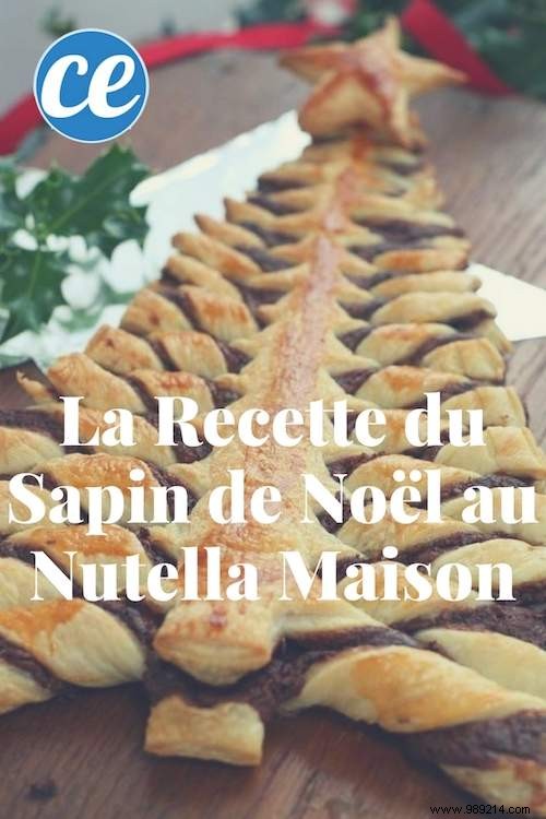 Festive Puff Pastry Christmas Tree with Homemade Nutella: Ready in 30 Minutes