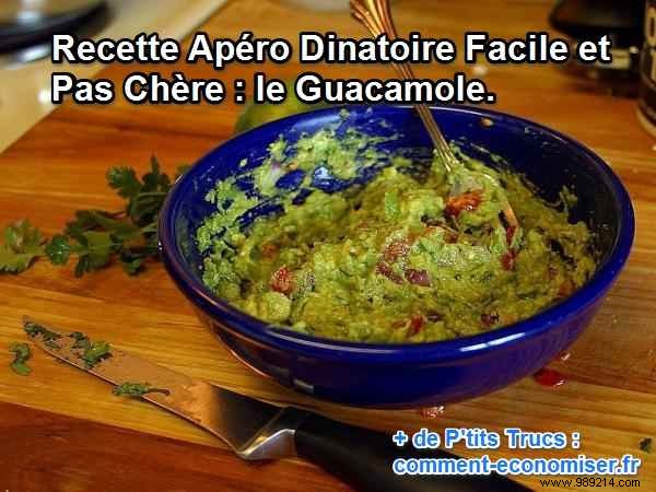 Simple Guacamole Recipe: Budget-Friendly Aperitif for 6