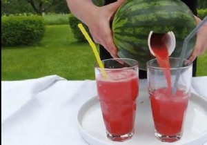 The Genius Hack: Blend and Drink Watermelon Straight from the Rind – No Mess Guaranteed