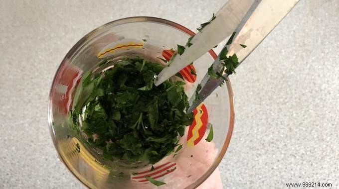Master Chopping Fresh Herbs in Seconds: The Glass and Scissors Kitchen Hack