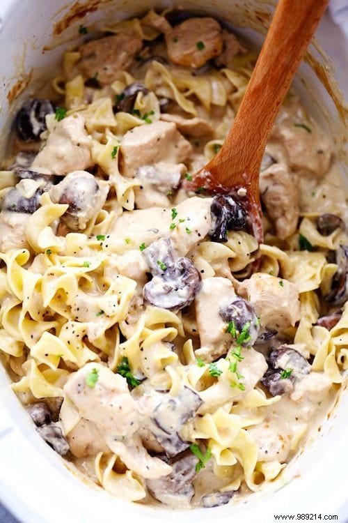 Creamy Slow Cooker Chicken Stroganoff: Easy 5-Minute Prep Family Favorite