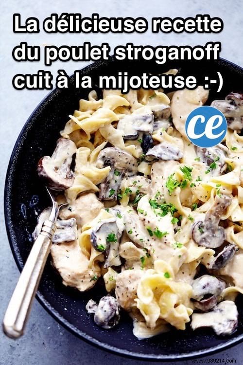 Creamy Slow Cooker Chicken Stroganoff: Easy 5-Minute Prep Family Favorite