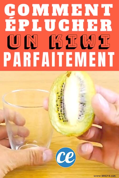 Peel a Kiwi Perfectly in 3 Seconds: The Simple Glass Trick