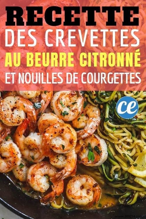 Lemon Butter Shrimp with Zucchini Noodles: Healthy Recipe Ready in 10 Minutes