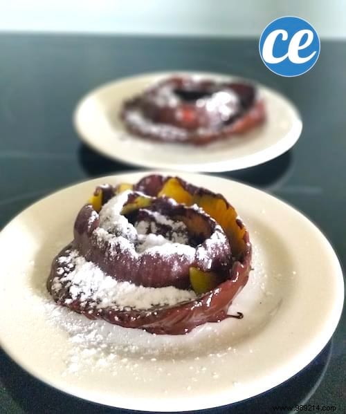 Easy Chocolate Apple Peel Rosettes: A Zero-Waste Dessert from Grandma