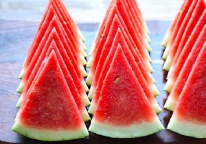 Slice a Watermelon into Perfect Triangles in 30 Seconds with Dental Floss