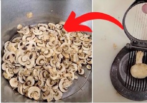 Slice Mushrooms in Seconds: The Egg Slicer Kitchen Hack