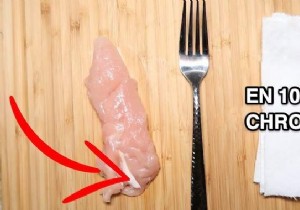 Pro Chef s Trick: Remove Chicken Breast Tendon in Just 10 Seconds