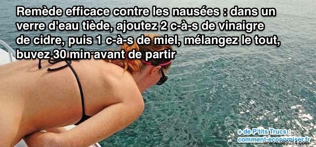 Effective Natural Remedy for Motion Sickness: Apple Cider Vinegar Tonic