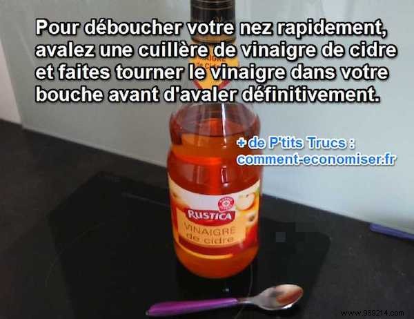 Quick Vinegar Trick to Instantly Unclog a Stuffy Nose