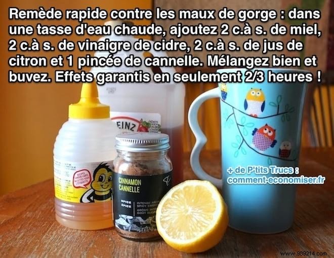 Grandma s Proven Sore Throat Remedy: Natural Honey, Lemon, Vinegar & Cinnamon Potion