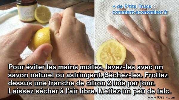 How to Stop Sweaty Palms Naturally: Proven Lemon and Talc Remedy