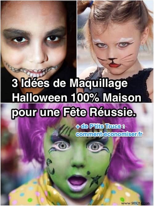 3 Easy 100% Homemade Halloween Makeup Ideas for Kids and Adults