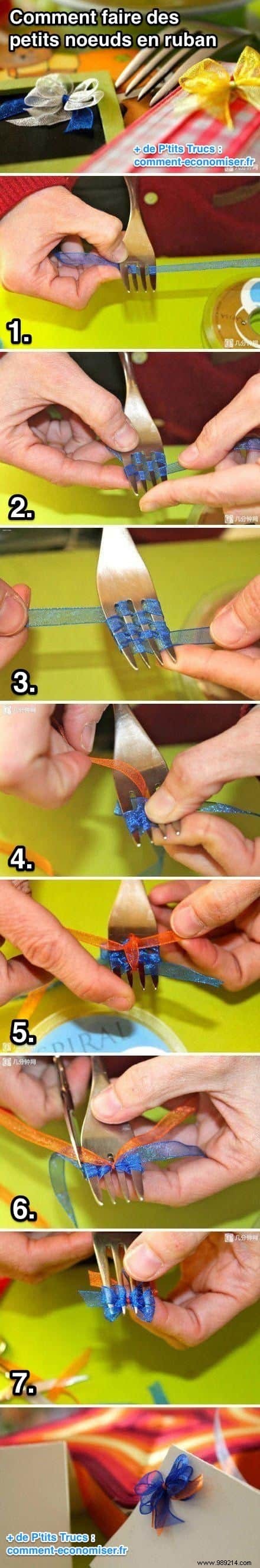 Easy Step-by-Step: How to Make Adorable Mini Ribbon Bows with a Fork