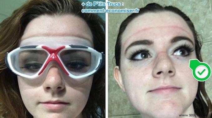 Protect Your Eye Makeup in the Shower: The Simple Swimming Goggles Hack