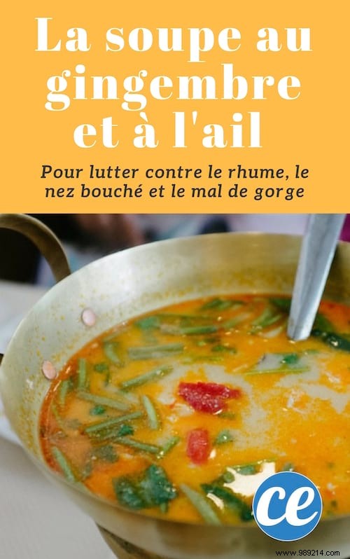 Traditional Ginger Garlic Soup: A Time-Tested Remedy for Colds, Congestion, and Sore Throats