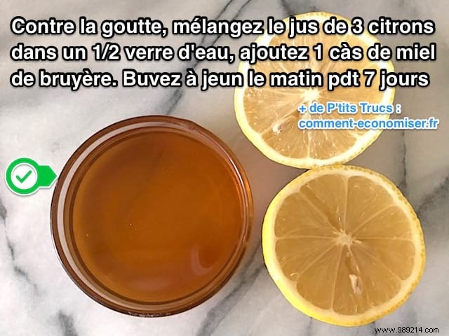 Natural Gout Pain Relief: Traditional Lemon Juice and Heather Honey Remedy