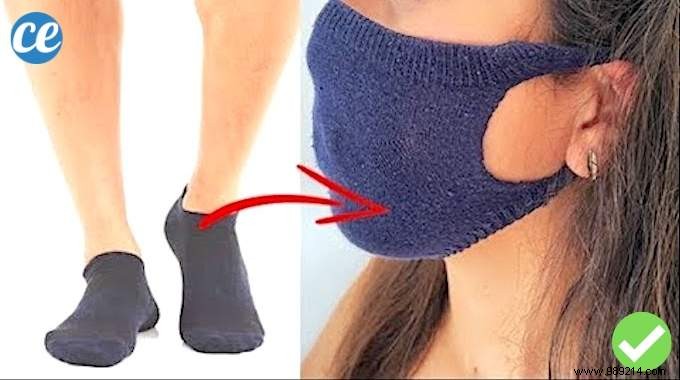 Easy No-Sew Face Mask from One Sock: Quick DIY Tutorial (No Machine Needed)